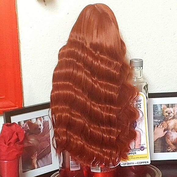 Motown Tress HD Lace Front Crimp Wig-14 inch (Color Available: Copper) - Picture 8 of 15